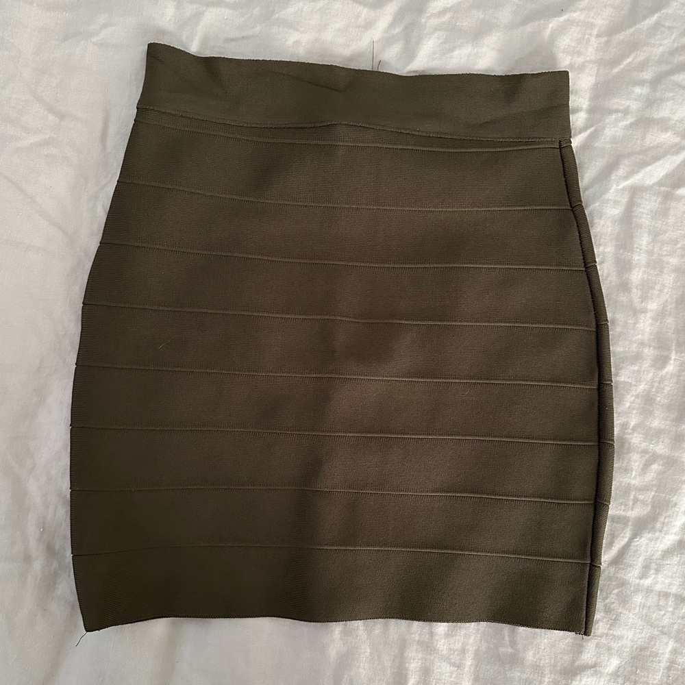 Olive Bodycon Skirt